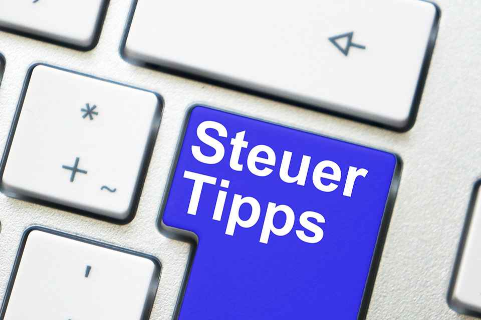 Foto: Tastaturtaste namens Steuertipps