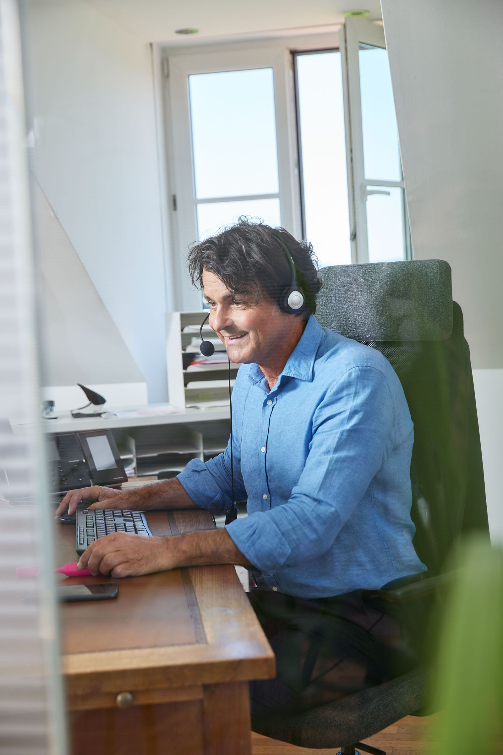 Geschäftsführer am Arbeiten